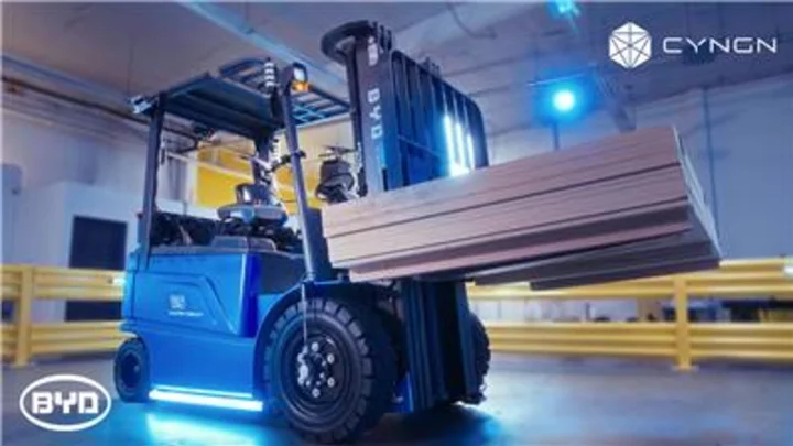 BYD and Cyngn Reveal First Footage of AI-Powered Autonomous Forklift