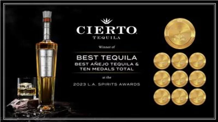 Cierto Tequila Named Best Tequila at the 2023 L.A. Spirits Awards