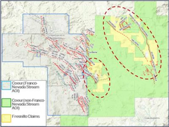 Coeur Announces Agreement to Acquire Concessions Near the Palmarejo Mine from Fresnillo