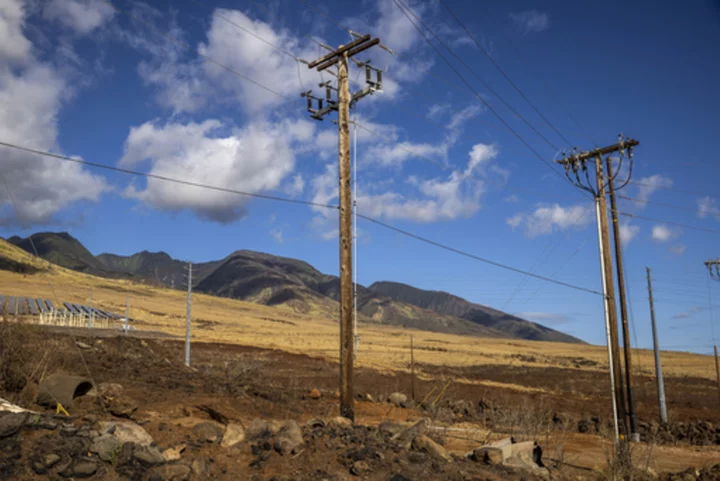 Bare electrical wire and poles in need of replacement on Maui were little match for strong winds