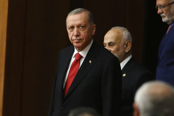 Turkey's Erdogan takes oath of office, ushering in his third presidential term