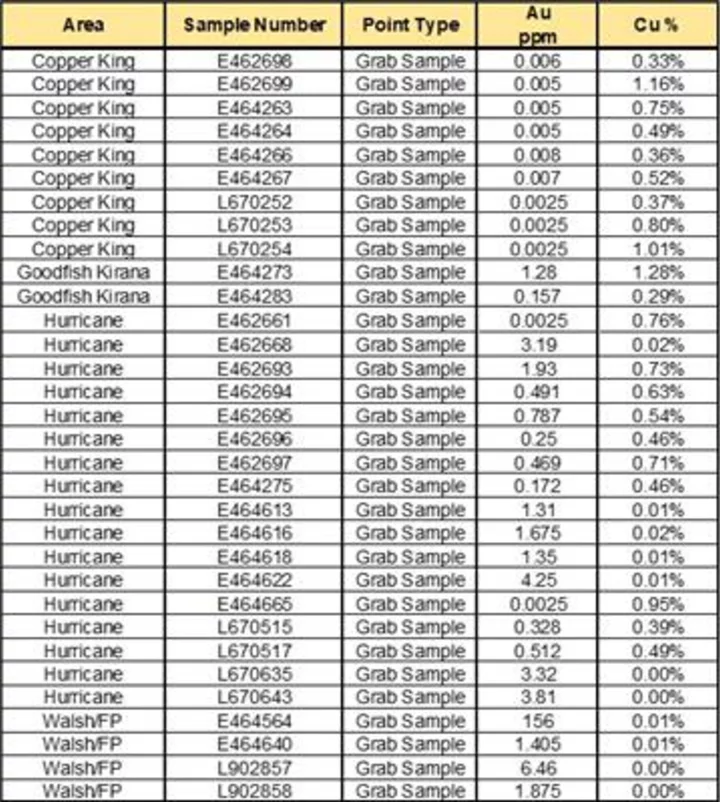 Preliminary Ground Truthing of Hurricane Intrusive Zone Confirms Widespread Copper and Gold Mineralization Six Kilometres Northeast of Agnico’s Upper Beaver Deposit
